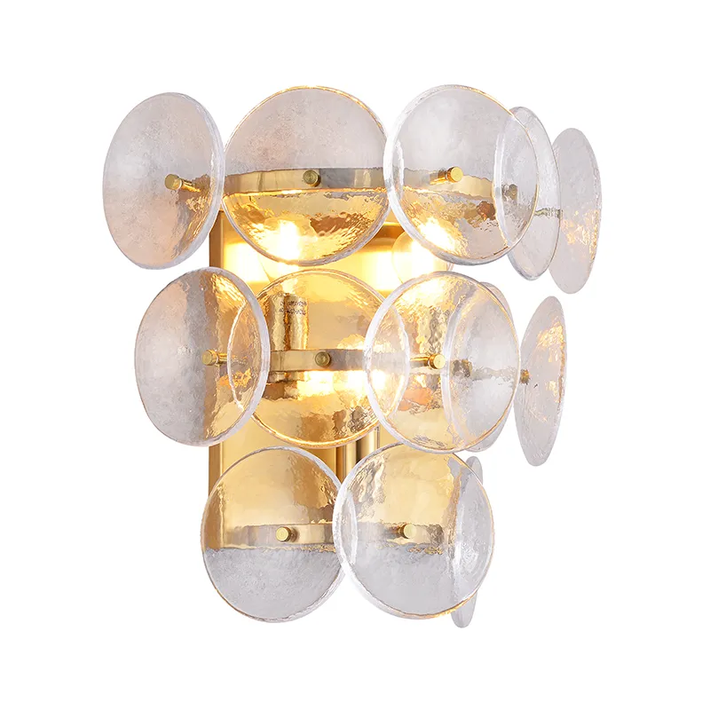 Zatloukané umělecké skleněné nástěnné svítidlo