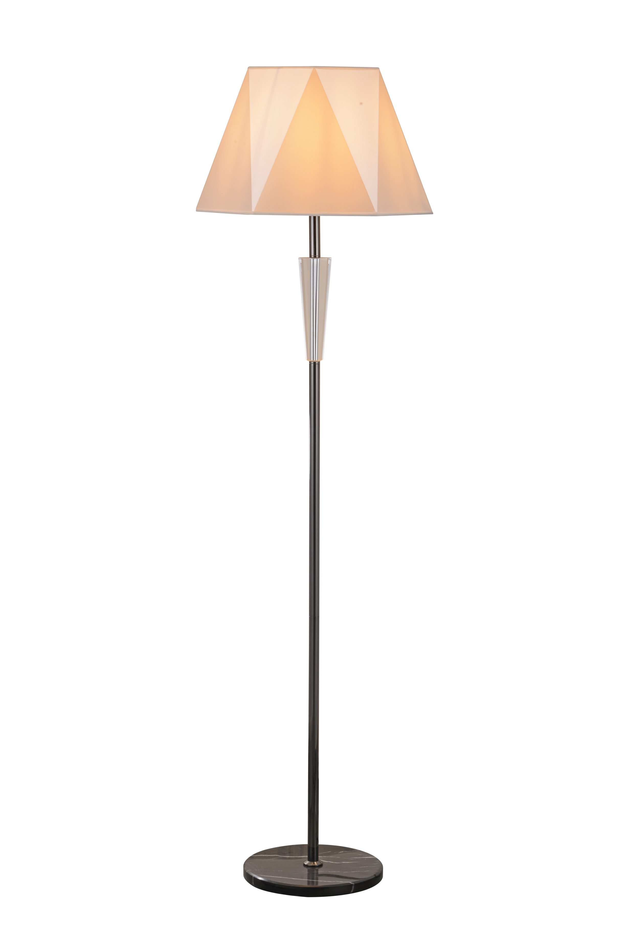 Moderní stojací stojací lampa s akcentem