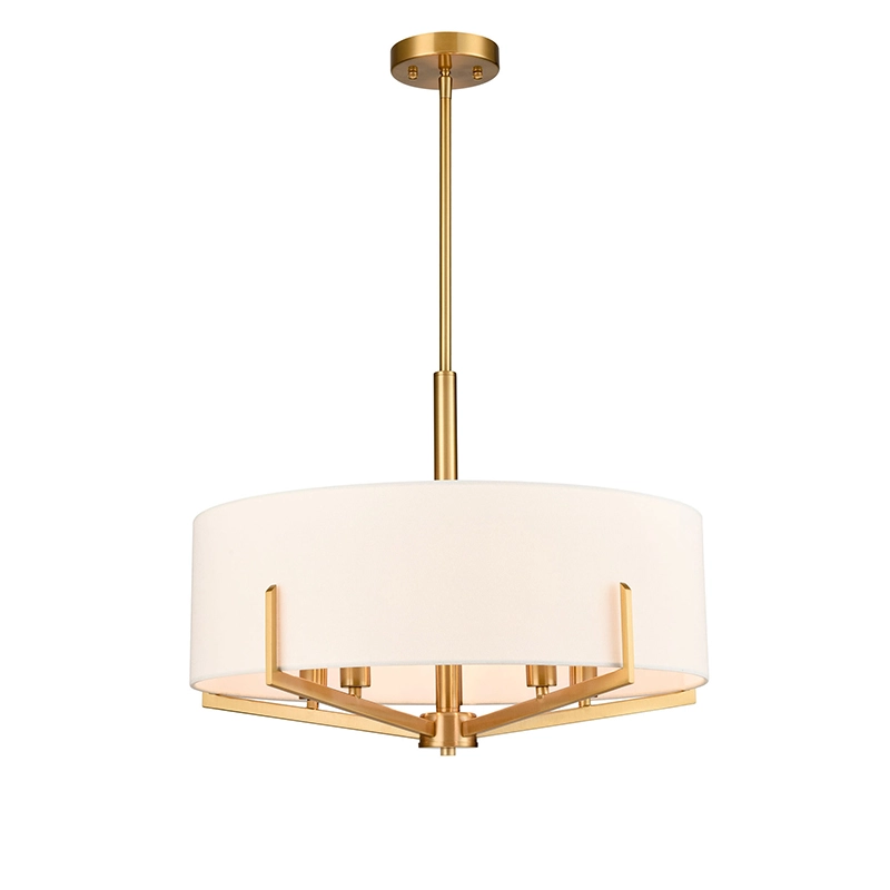 Bílý Látkový odstín Modern Chandelier